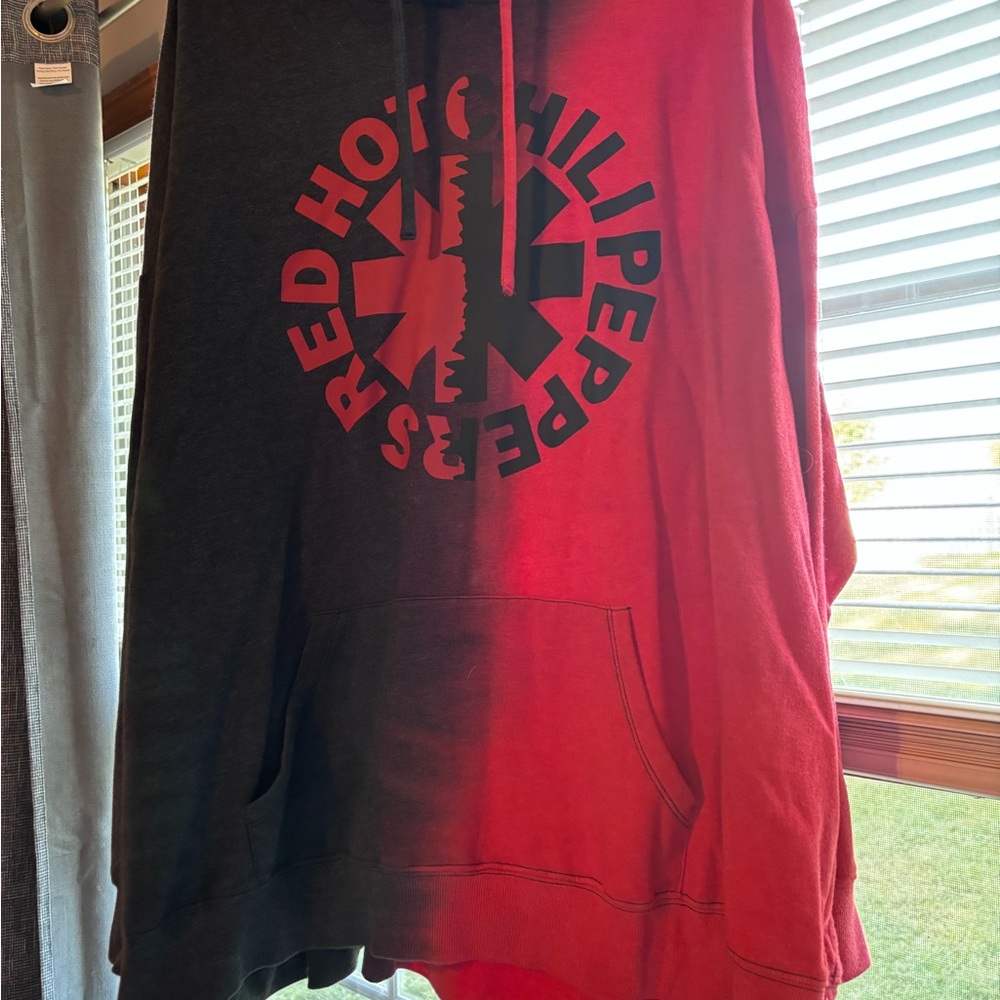 Red Hot Chili Peppers Black and Red Hoodie